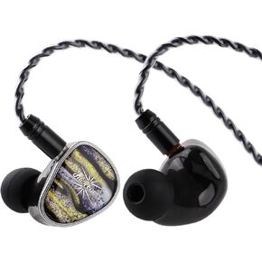 Linsoul Kiwi Ears Étude in Ear Monitor, 3BA+1DD+1BN Hybrid Driver IEM Earphones, Gaming Earbuds, HiFi Stereo Wired Ear Buds with Detachable 2Pin Cable for Audiophiles Musicians