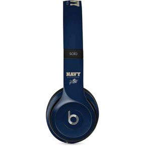 Skinit Decal Audio Skin Compatible with Beats Solo 2 Wired - Officially Licensed College Navy Midshipmen Design