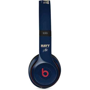 Skinit Decal Audio Skin Compatible with Beats Solo 2 Wireless - Officially Licensed College Navy Midshipmen Design