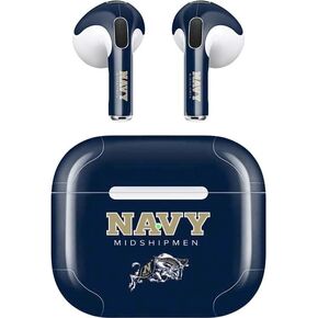 Skinit Decal Audio Skin Compatible with Apple AirPods (3rd Gen, 2021) - Officially Licensed Navy Midshipmen Design