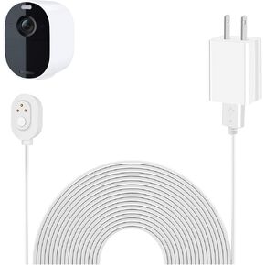 9.8 FT Magnetic Charging Cable Power Adapter Compatible with Arlo Pro 5S 2K, Pro 4, Pro 3, Pro 4 XL, Ultra 2, Ultra, Ultra 2 XL, Go 2 and Floodlight Cameras