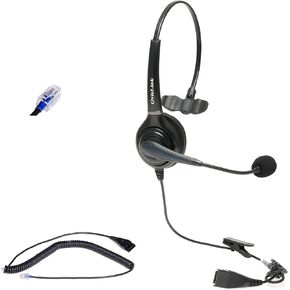 Nortel Phone headset, Noise Canceling headset compatible with Nortel phones include Meridian NorStar Business Phone with Quick Disconnect cord, Flexible & Rotatable Microphone | Premium Voice Quality