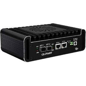 Firewall Hardware Appliance N100 Mini PC, Dual 10GB SFP+, 2 x i226V 2.5GbE LAN, DDR5 8GB RAM 256GB NVMe SSD, AES-NI, OPNsense, TypeC Port, TF Card Slot, M.2 WiFi Slot, SPK/MIC