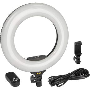 Ikan Oryon 14″ Bi-Color 3200K-5600K Ring Light with Smart Phone Holder, Remote Control, and Carrying Bag (RLB40-M)