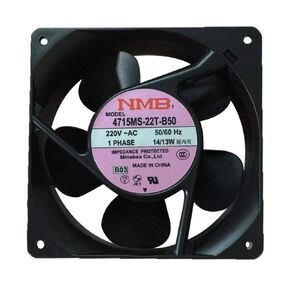 Original NMB-MAT 4715MS-22T-B50 120mm x 120mm x 38mm UPS Cooling Fan, 220V, 14W, 2900rpm, 41dB, For UPS & Server