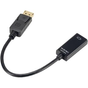 GRWIBEOU 4K DisplayPort to HDMI-Compatible Adapter Converter Display Port Male DP to Female HD TV Cable Adapt Video for PC