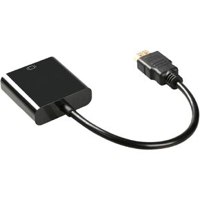 HD 1080P HDMI to Cable Converter with Power Supply HDMI Male to Female Converter Adapter for Tablet PC TV(Black)