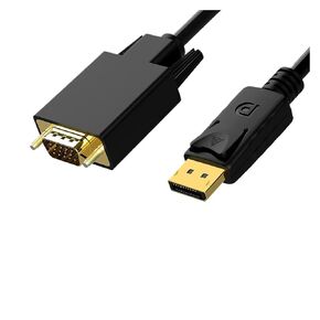 Plated DP to DVI HDMI Cable Adapter HD 1080P for Computer PC HDTV Projector M>oni>tor Display Port Converter(1.8m DP to DVI)