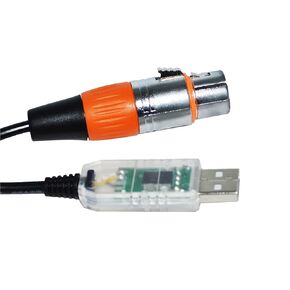 USB RS485 to XLR 3P Female Socket DMX512 Cable Fixture Controller KABLE(8M,Color B)
