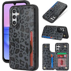 ICOVERCATE متوافق مع Samsung Galaxy A15 5G CASE مع حامل البطاقة ، A15 5G Wallet Case للنساء [RFID LOCKING] PU LEATHER PROTTECTER