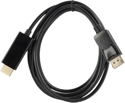 DisplayPort to HDMI-Compatible Cable 1.8M 1080P Display Port DP to HDMI-Compatible Cable for Connecting to Projectors(White) in Saudi Arabia