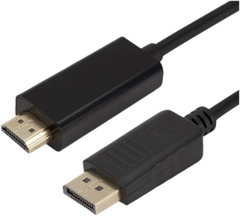DisplayPort to HDMI-Compatible Cable 1.8M 1080P Display Port DP to HDMI-Compatible Cable for Connecting to Projectors(White) in Saudi Arabia