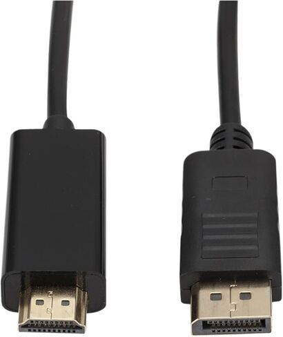 DisplayPort to HDMI-Compatible Cable 1.8M 1080P Display Port DP to HDMI-Compatible Cable for Connecting to Projectors(White) in Saudi Arabia