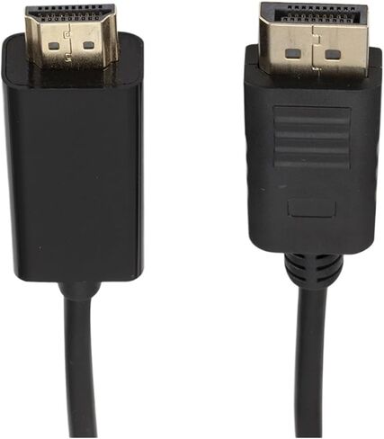DisplayPort to HDMI-Compatible Cable 1.8M 1080P Display Port DP to HDMI-Compatible Cable for Connecting to Projectors(White) in Saudi Arabia
