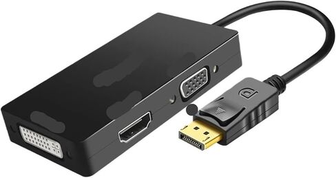 DUPILINK Displayport DP to HDMI-Compatible DVI Adapter 1080P Display Port Cable Converter for PC Projector(DP to DVI) in Saudi Arabia