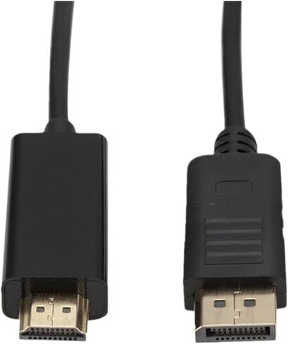 1.8m/6ft DisplayPort HDMI Adapter 1080p DisplayPort Converter لجهاز الإسقاط للكمبيوتر الشخصي DP إلى HDMI DisplayPort HDMI Cable (Red) in Saudi Arabia