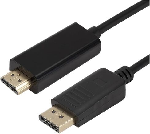 1.8m/6ft DisplayPort HDMI Adapter 1080p DisplayPort Converter لجهاز الإسقاط للكمبيوتر الشخصي DP إلى HDMI DisplayPort HDMI Cable (Red) in Saudi Arabia