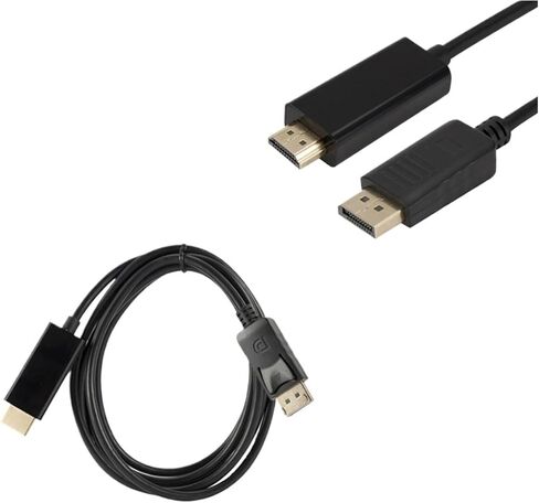 1.8m/6ft Displayport HDMI Adapter 1080P DisplayPort Converter for PC Projector DP to HDMI Cable Displayport HDMI Cable(Red) in Saudi Arabia