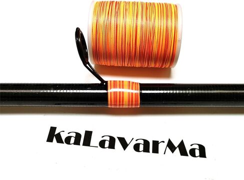 Kalavarma Metallic Wrapping Thread for Fishing Rod Guide 5+3 pcs 6 Color 240 Yards/Spool 220M in Saudi Arabia