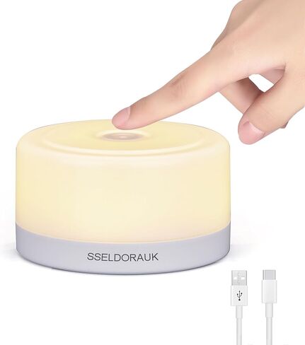 S SELDORAUK Nursery Night Light for Babies, Small Touch Night Light Baby Night Light for Kids Breastfeeding, USB Rechargeable Nursery Lamp Dimmable Egg Night Light Touch Lamp in Saudi Arabia