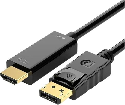 كابل DP إلى HDMI المتوافق 1.8 م 4K HD محول عرض كابل الكمبيوتر M> ONI> TOR يحول DP كبير إلى HDMI متوافق in Saudi Arabia