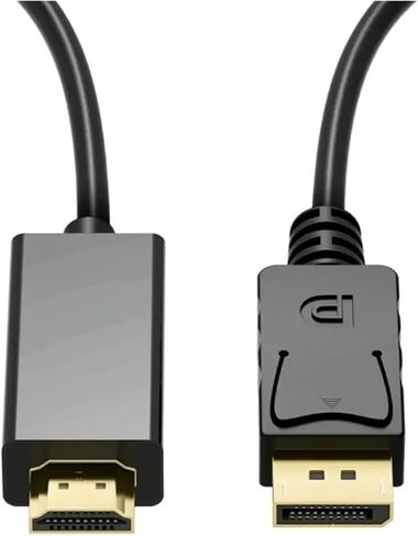 كابل DP إلى HDMI المتوافق 1.8 م 4K HD محول عرض كابل الكمبيوتر M> ONI> TOR يحول DP كبير إلى HDMI متوافق in Saudi Arabia