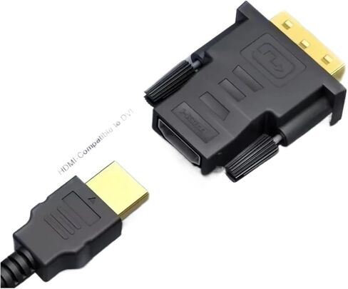 DVI to HDMI-Compatible Cable 1080P Adapter DVI Male to Female Bi-Directional Connector Converter for P>S#3 Projector TV Box in Saudi Arabia