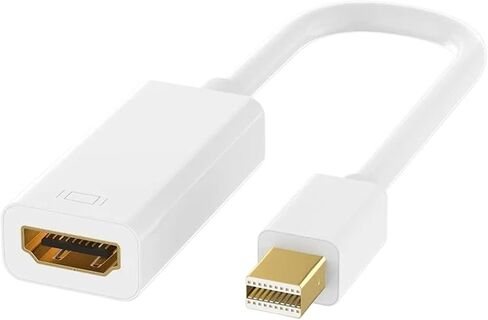 DP to HDMI Cable 4K DisplayPort Video Converter Adapter Male to Male/Female for Pro Air Surface Pro(White 1080P) in Saudi Arabia