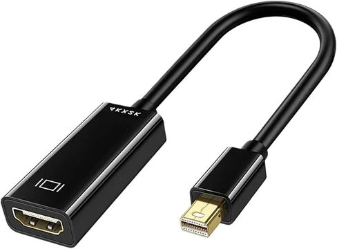 DP to HDMI Cable 4K DisplayPort Video Converter Adapter Male to Male/Female for Pro Air Surface Pro(White 1080P) in Saudi Arabia