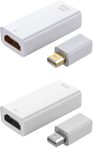 DP to HDMI Cable 4K DisplayPort Video Converter Adapter Male to Male/Female for Pro Air Surface Pro(White 1080P) in Saudi Arabia