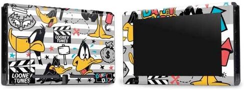 Skinit Decal Gaming Skin Compatible with Nintendo Switch Bundle - Officially Licensed Looney Tunes Daffy Duck Big Head Design in Saudi Arabia