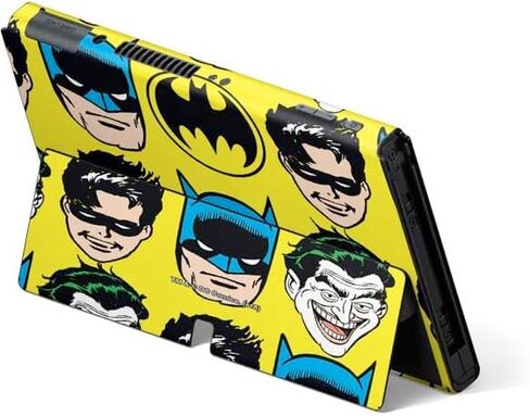 Skinit Decal Gaming Skin Compatible with Nintendo Switch OLED (2021) - Officially Licensed DC Comics Batman Classic Art Design in Saudi Arabia