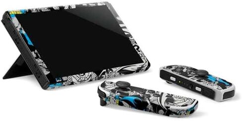 Skinit Decal Gaming Skin Compatible with Nintendo Switch OLED (2021) - Officially Licensed DC Comics Batman Classic Art Design in Saudi Arabia