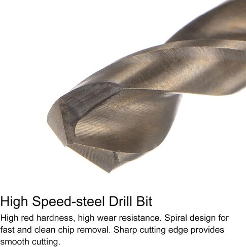 uxcell Tap & Bit Sets, M8 x 0.75 H2 Straight Flute Machine Thread Milling Tap, 7.2mm M35 Cobalt High Speed Steel (HSS-CO) Twist Drill Bit in Kuwait