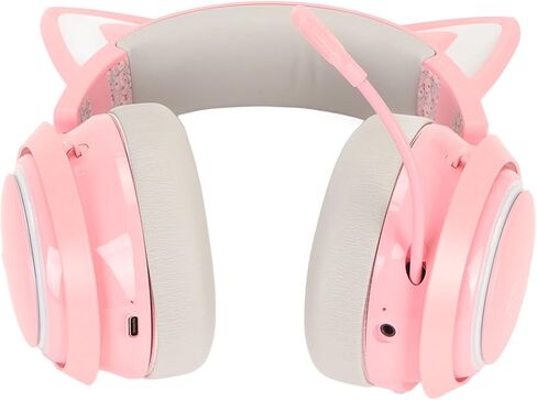 سماعات الرأس Anggrek ، 7 سماعات ألعاب RGB Light ، 2.4 جيجا هرتز ، 1500 مللي أمبير في الساعة ، 50 ملم مكبر صوت HD ، ميكروفون قابل للسحب للأفلام (#2) in Saudi Arabia
