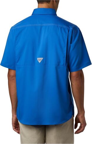 Columbia Men's Low Drag Offshore Short Sleeve Shirt, Ocean Blue, Medium in Saudi Arabia