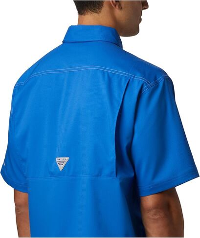 Columbia Men's Low Drag Offshore Short Sleeve Shirt, Ocean Blue, Medium in Saudi Arabia