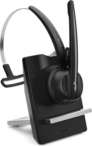 EPOS D10 ML Cordless USB PC Headset - Compatible with Skype for Business - Lync Certified - Softphones and Unified Communications - fuze, RingCentral, 8x8 with Cushions in Saudi Arabia