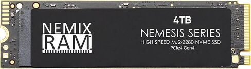 NEMIX RAM Nemesis Series 4TB M.2 2280 Gen4 PCIe NVMe SSD Write Speeds up to 7415mbps Compatible with Dell Alienware Aurora R16 in Saudi Arabia