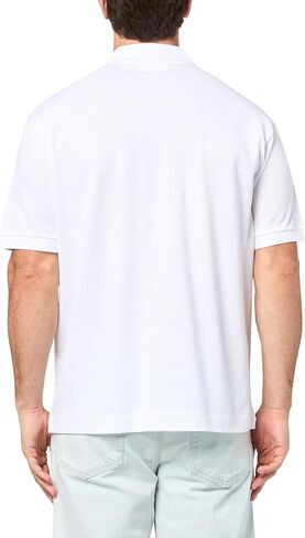 Lacoste Men's Short Sleeve Classic Fit Polo W/Large Wording on Front in Saudi Arabia