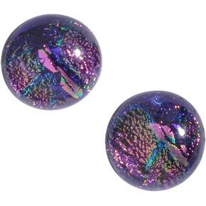 أقراط Supernova - نيكل ذكي - أقراط زجاجية ذهبية من الزجاج Dichroic للنساء in Kuwait