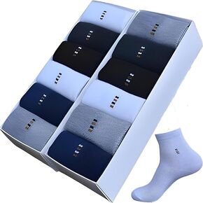 Men's Athletic Socks, Ankel Solid Cotton Socks, Cushion Comfort Crew Socks, Calf Socks,Comfort Sports Socks Free Size US 8-14 (6 Pairs)