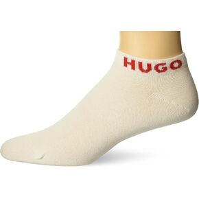 HUGO Men's 3-Pack Solid Cotton Ankle Socks