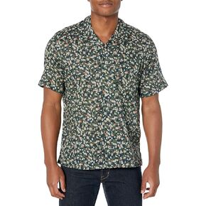 قميص Aloha للرجال من Naked & Famous Denim مناسب بأزرار سفلية بطباعة فواكه-بحرية in Kuwait