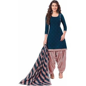 Miraan Women's Cotton Printed Readymade Salwar Suit