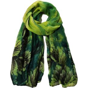 Gatubllds Warm Scarfs for Women, Long Shawl, Cotton and Linen Feel, Light and Soft Can Be Used As Travel Scarf, Beach Towel