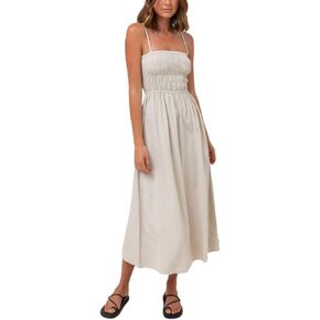 RHYTHM Women's Classic Shirred Midi Dress