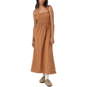 RHYTHM Women's Classic Shirred Midi Dress