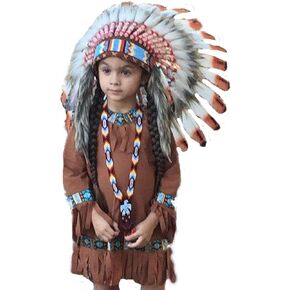 Theworldoffeathers Children Indian Headdress 5-8 Years Product Name
