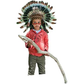 غطاء رأس هندي للأطفال من Theworldoffeathers 5-8 سنوات. اسم المنتج in Kuwait